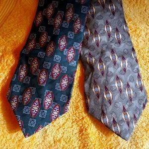 2 bill Blass black label ties euc